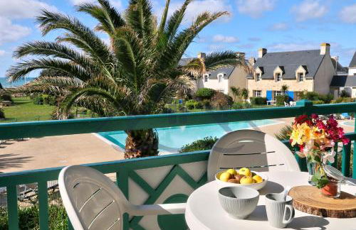 LocaLise - A18 - Appartement avec balcon - Petite vue mer à travers le palmier - Piscine de avril à septembre - Wifi inclus - Animaux admis - Draps inclus - Parking inclus - Foto 24