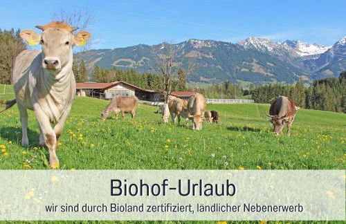 Biohof Burger, 3 sonnige Fewo, alle mit Balkon, Spielzimmer, Grillhütte, 7 km vor Oberstdorf - Photo 47