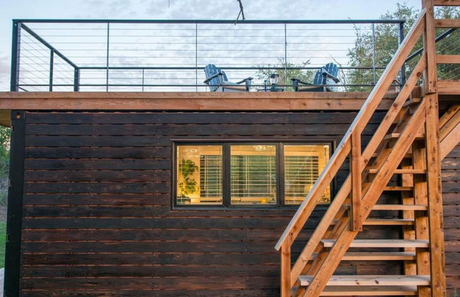 Yellow Blue Elegant Container Tiny House - Foto 2