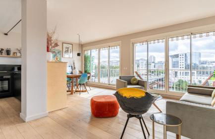 APPARTEMENT avec vue sur la Seine 10' en voiture de Paris et de la Tour Eiffel - Foto 6