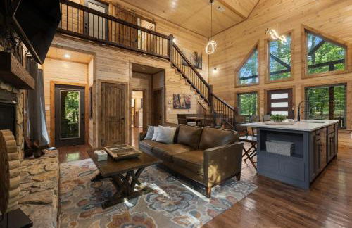 Cozy Cabin with Hot Tub, Fire Pit and Arcade Games - Foto 12
