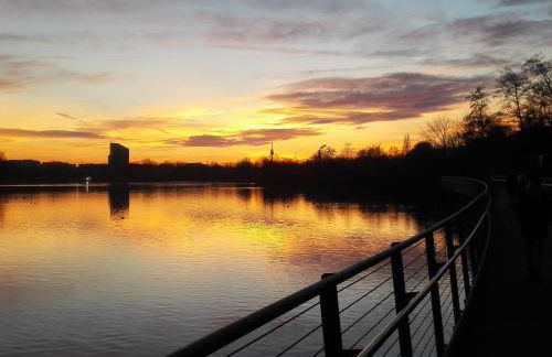 Ruhiges Apt. direkt am Naherholungsgebiet mit Seeblick, Zentrum 5min, Messe 18min - Foto 21