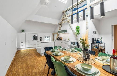 DND Design Loft I 170qm I Parken I Balkon I Workstation I Netflix I Kaffee I Waschmaschine I Trockner I Xbox I Ausblick - Foto 32