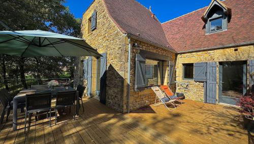 Maison Moderne Périgourdine à 500 M du château de Fénelon - Foto 4, Garden, sunbed, Garden view