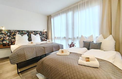 Design-Apartmenthaus für bis zu 12, modern, Dachterrasse, Grill, ruhige Lage, Disney plus, Wii, LAN und WLAN - Foto 4