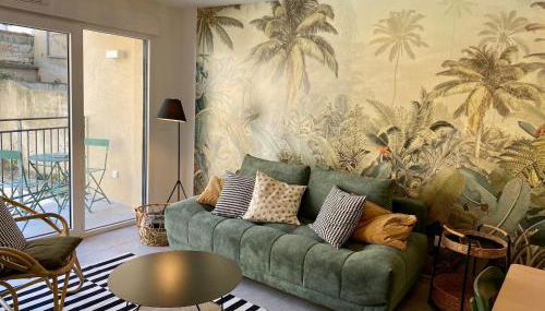 NOUVEAU - Jungle Montpeul - Clim - Wifi fibre - Netflix - 5' du centre et gare - Parking - Loggia - 15' des plages - Foto 2