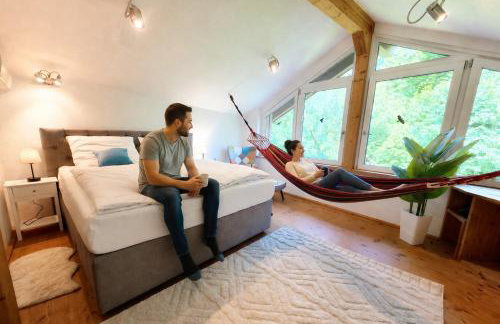 Rost Apartments - Ferienhaus mit Kamin und Hängematte - Foto 7