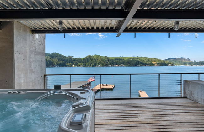 Lakefront Luxury Stunning Views Dock Hot Tub - Foto 5