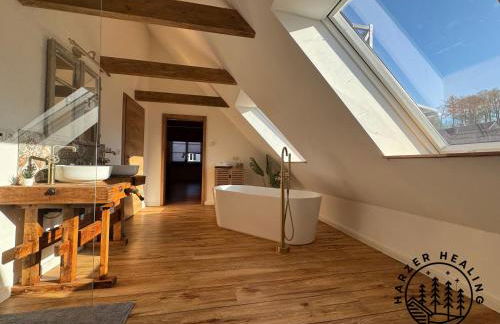 HARZER HEALING CENTER 2025 Himmlische Landhauswohnung mit Fussbodenheizung,XXL Kochinsel,XXL Regendusche,Modern,Hochwertig,Persönlich,Vollausgestattet - Foto 16