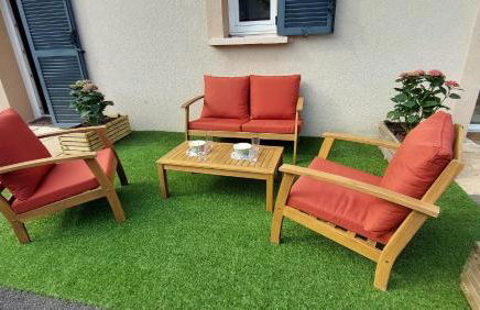 Le So Art, grande maison 4 chambres, terrain de pétanque, grand jardin clos, flipper, babyfoot, jeux Arcade, ping pong,1 km mer, proche golf, Port en Bessin, Bayeux et plages du débarquement, adaptée enfants - Foto 24