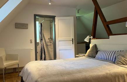 Dachgeschosswohnung Warft Simmerdeis in Reetdachhaus mit parkähnlichem Garten - Foto 4