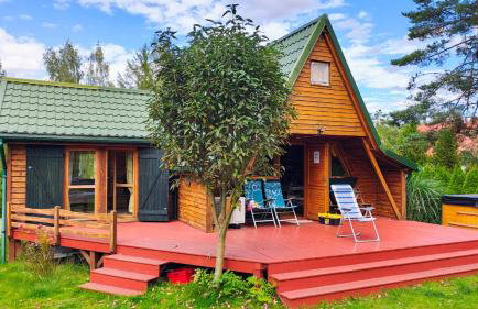 Chatka Baby Jagi - Domek z balią i kominkiem w lesie pośród jezior - Foto 7