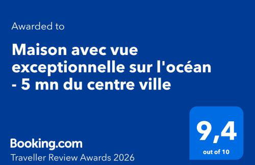Maison avec vue exceptionnelle sur l'océan - 5 mn du centre ville - Foto 25