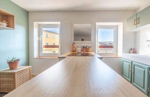 T2 chaleureux au coeur des vignes -vue place de Condrieu-long séjour possible - Foto 28