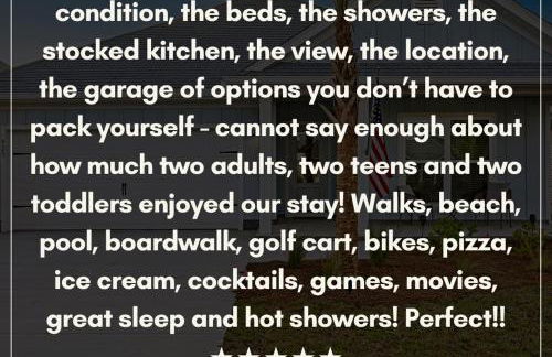 4 Bedroom Sleeps 10 Beach Resort pool, Golf Cart included! Sunsets - Foto 38