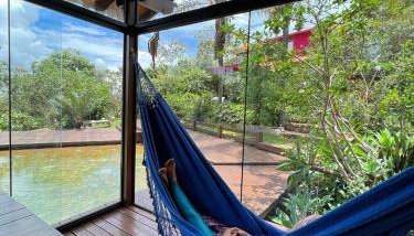 Casa Rosa - Paraíso na Natureza piscina natural, Wi-Fi - 25 minutos do centro - Foto 4