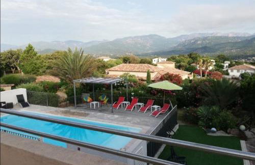 Villa les Palmiers pool spa view of Bavella - Foto 14
