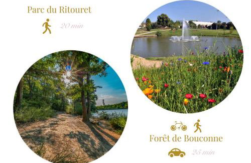 Le Montaigne - Climatisation, Parking Privé, Tramway et Airbus - Foto 19