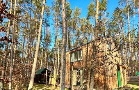 Domek lubiana180 WABI SABI w lesie jacuzzi sauna kominek - drewno w cenie pobytu - nad jeziorem Kaszuby pieski tylko do 10kg za dodatkową opłatą - Foto 59