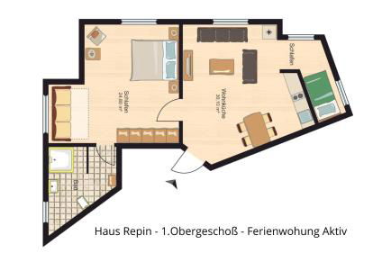 Haus Repin, Oberhof, historische Villa am Rennsteig, Thüringer Wald - Foto 8