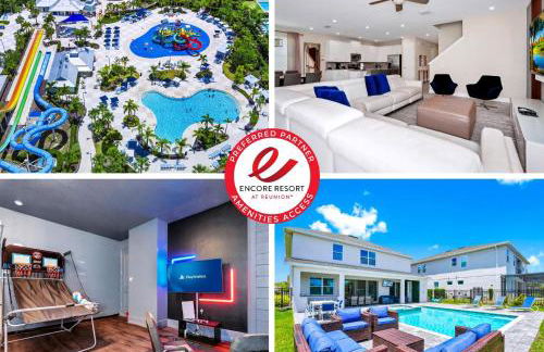 Gleaming Home With Private Pool, Theater Room And Water Park Access Near Disney At Encore Resorts Reunion - 209Sf - Foto 1