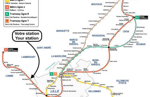 Euratechnologies - Bright apartment with parking - Foto 15