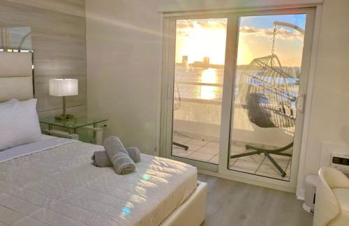 Panoramic luxurious waterfront one bedroom apartment with Miami skyline view Free parking 5min drive to Miami Beach - Foto 27