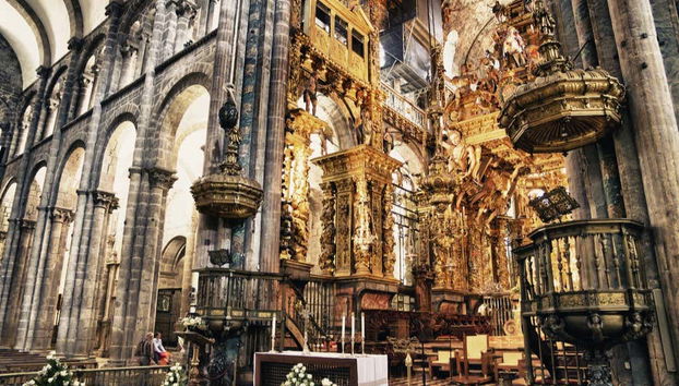 Interior de la Catedral de Santiago de Compostela