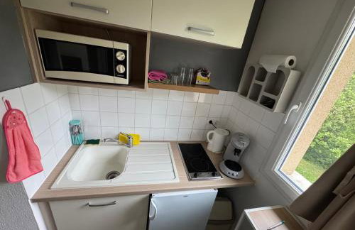 Studio T1 piscine chauffée parking gratuit les hauts dhonfleur - Foto 15