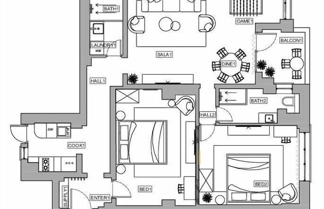 Designer 2-Bedroom Flat with Balcony & Full Amenities Steps from Piata Universitatii - Foto 28