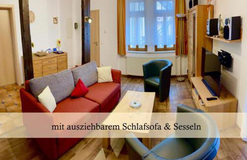 Ferienwohnung Auszeit am Kurpark Bad Berka - auch im Frühling toll! # Balkon # ruhige Lage # gratis Parkplatz & WLAN # Nähe Weimar # Weimarer Land - Photo 14