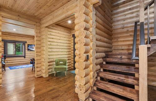 Log House Chalet, Volleyball field, Sauna, Hot Tub - Foto 68