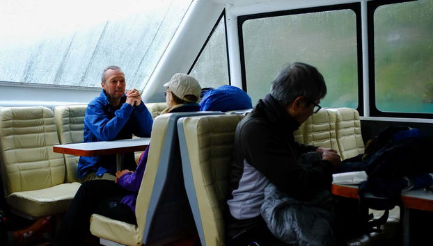 A bordo de la embarcación