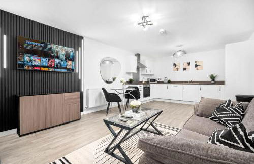 Stylish Apartment - Twin Beds - Parking - Fast Wi-Fi 9CC - Foto 11