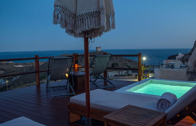 Santorini Rooftop Hot Tub Suite w Panoramic Views - Foto 3