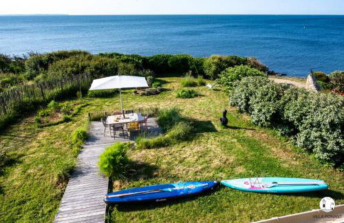 Villa Ponant 5 étoiles à Doëlan, piscine face mer - Foto 38