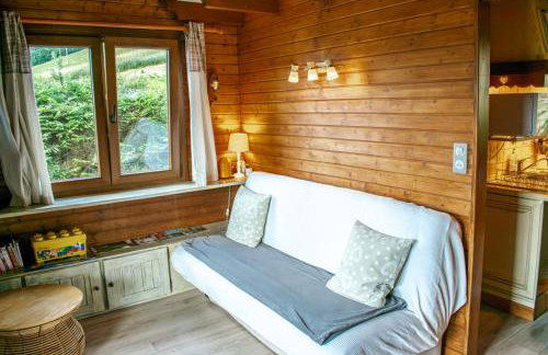 Chalet entier, vue panoramique, ruisseau et sauna. - Foto 29