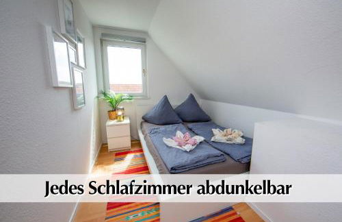 Helle 80m2 Maisonette FEWO mit tollem Balkon ins Grüne, Kingsize Bett, Smart-TV - Nur ein kurzer Spaziergang in die Altstadt und zum Domplatz - Kostenlose Parkplätze in den umliegenden Straßen - Ausgewählte Empfehlungen für Erfurt inklusive - Foto 23