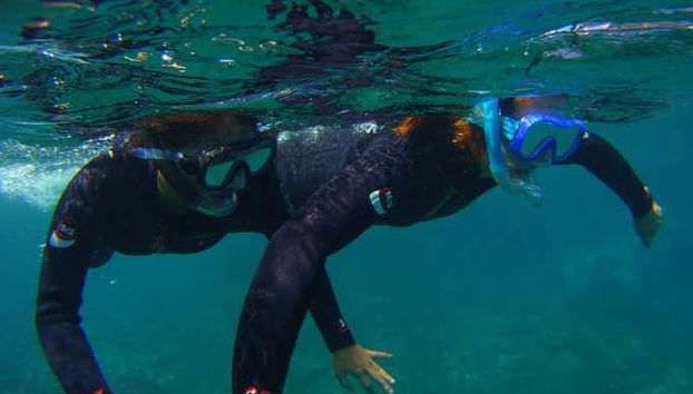 Haciendo snorkel en Tenerife