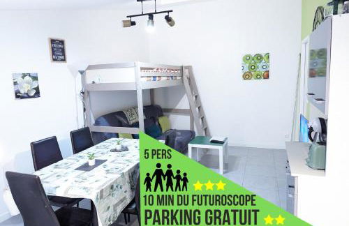 Appartement entier meublé à Beaumont proche Futuroscope et Poitiers Technopole - Foto 17