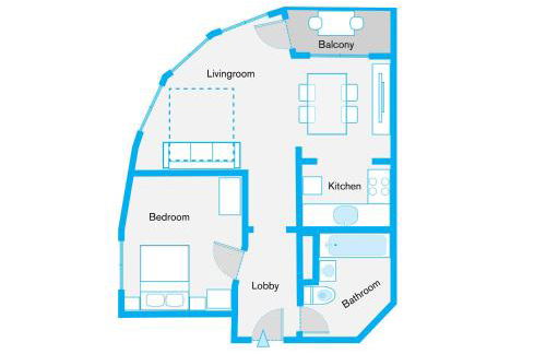 The Maybach - rooftop living XBerg, 1BR, 1 living room, group & family friendly, 2 - 4 Guests - Foto 14