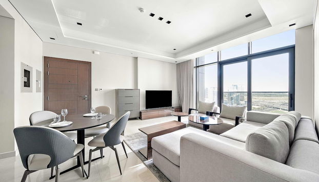 Modern 1BR With Stunning Views in Business Bay - Foto 3, Habitación