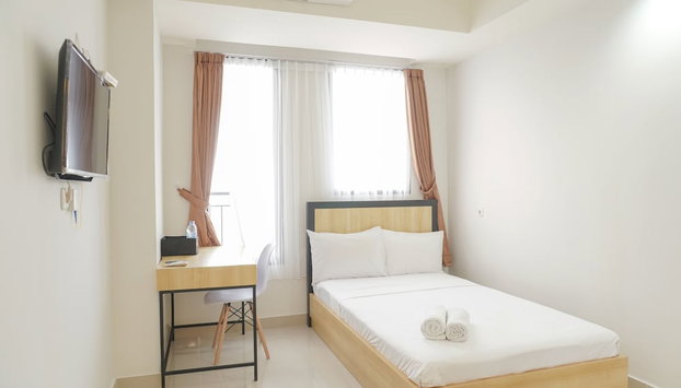 Minimalist And Homey Studio At Evenciio Margonda Apartment - Foto 2, Habitación