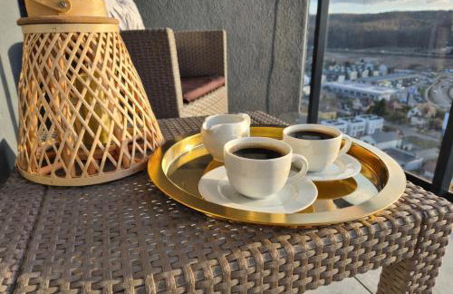 Golden Sky 17 pietro, taras z widokiem na Aquapark - Photo 8