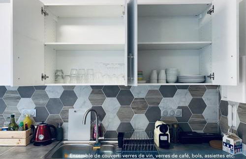 Appartement parisien neuf, moderne avec une grande salon, 2 chambres, 3 lits, parking gratuit, 15min de Paris et 13 min aéroport Orly - Foto 23