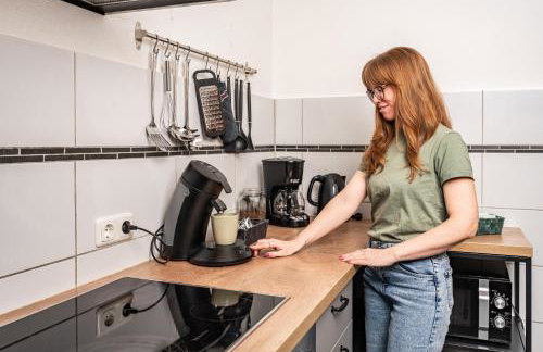Großzügiges Industrie Design Apartment für bis zu 6 Personen, Nähe Messe und DUS, verkehrsgünstig - Familien, Gruppen und Firmen - Foto 27