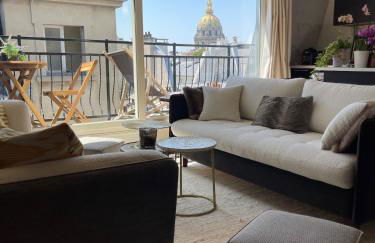 Beautiful apartment terrace Invalides and fireplace - Foto 3