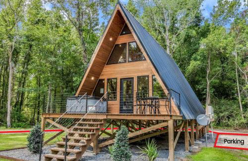 Modern A-Frame Cabin by Rip Van Winkle with Hot Tub - Foto 26
