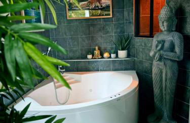 La jungle insolite, SPA, Écran cinéma, Lit à baldaquin king size, day use, 10 min centre - Foto 9