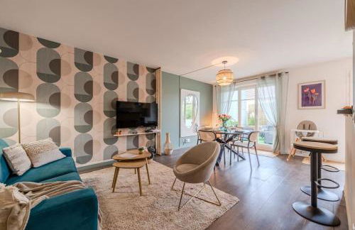 Agapé by Kleidos -Disney à 10min, T2 , 4P, Parking gratuit et terrasse - Foto 7